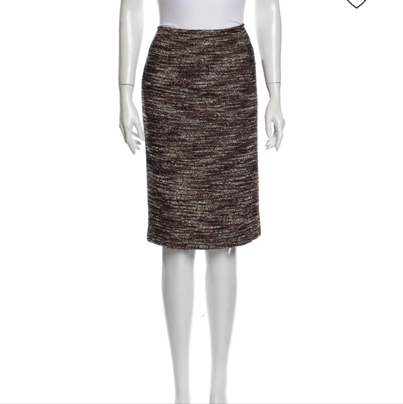 Lafayette 148 New York Dresses & Skirts - Lafayette 148 Tweed Midi Skirt Zip Split